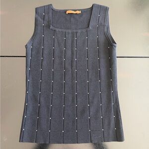 Belldini Black Studded Tank Top